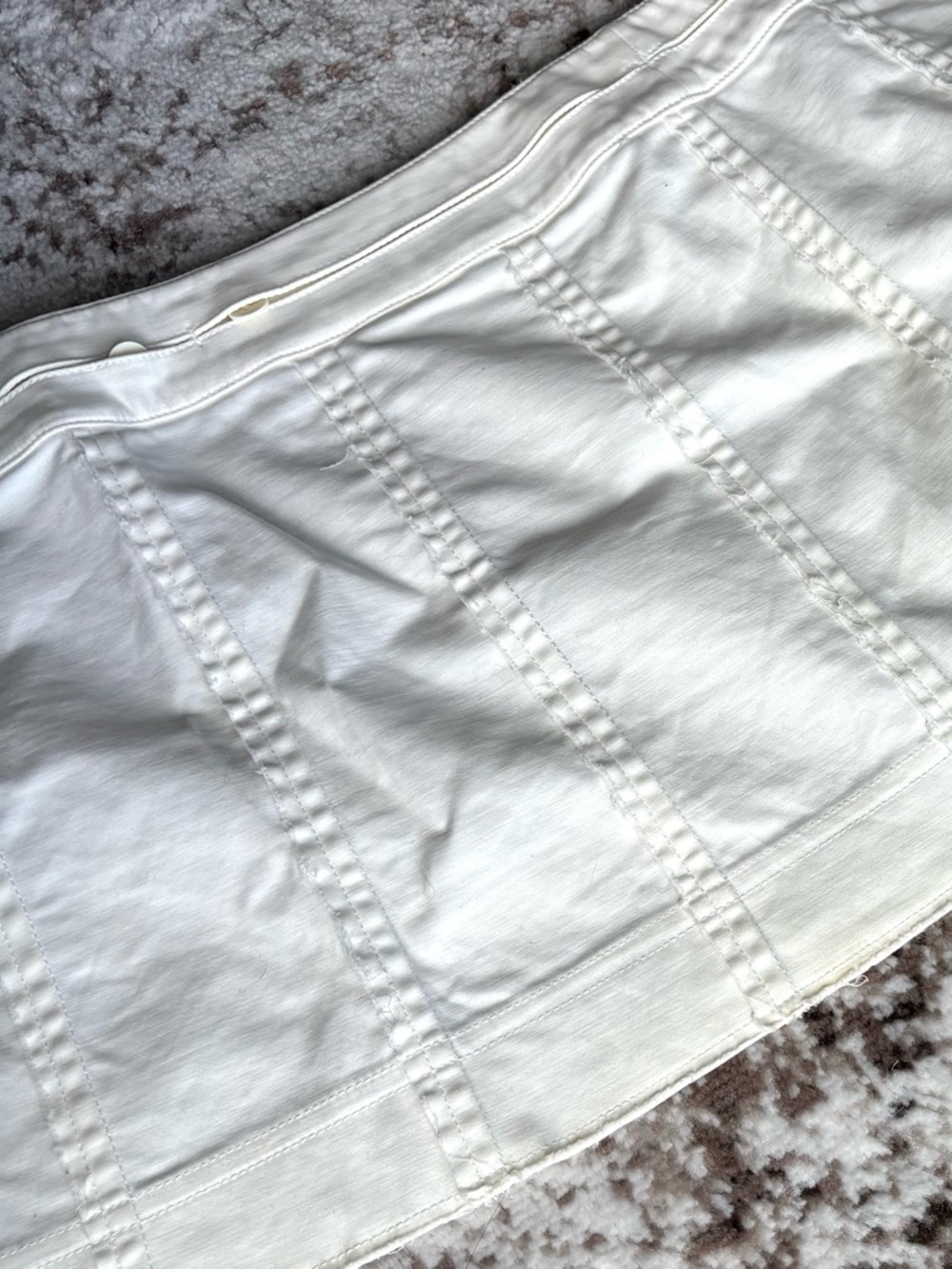 Zuczug Cream Wrap Mini Skirt - Clean A-Line Panel Design - Picture 9 of 10